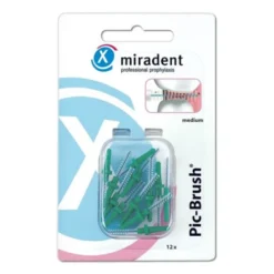 MIRADENT Interd.Pic-Brush Ersatzb.medium grün 12 St