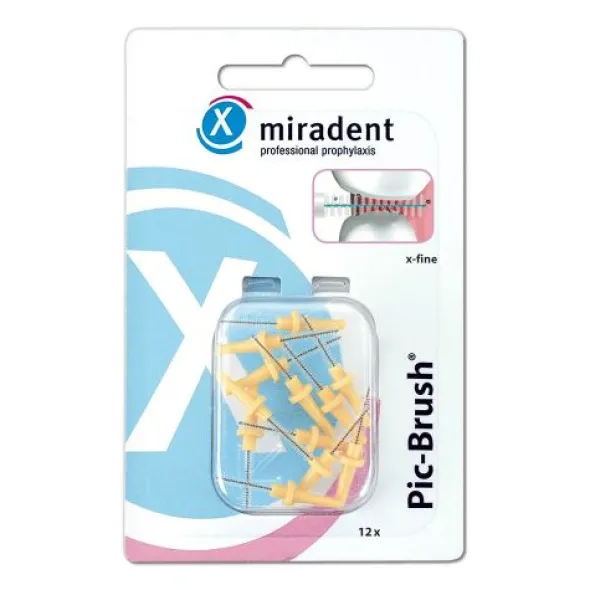 MIRADENT Interd.Pic-Brush Ersatzb.x-fein gelb 12 St