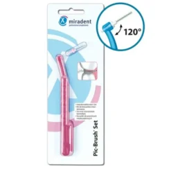 MIRADENT Interd.Pic-Brush Set 1Halt+1Bü.tran.pink 1 St