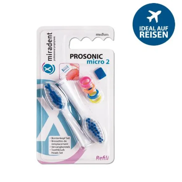 MIRADENT PROSONIC micro 2 Refill Bürstenkopfset 1 St