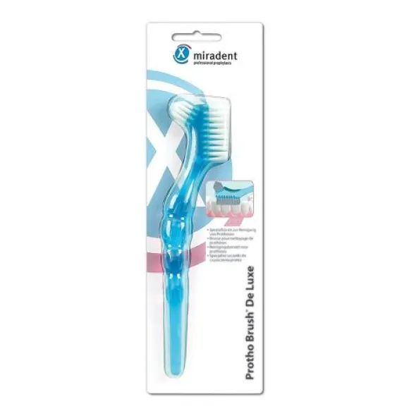 MIRADENT Prothesenbürste Protho Brush blau trans. 1 St