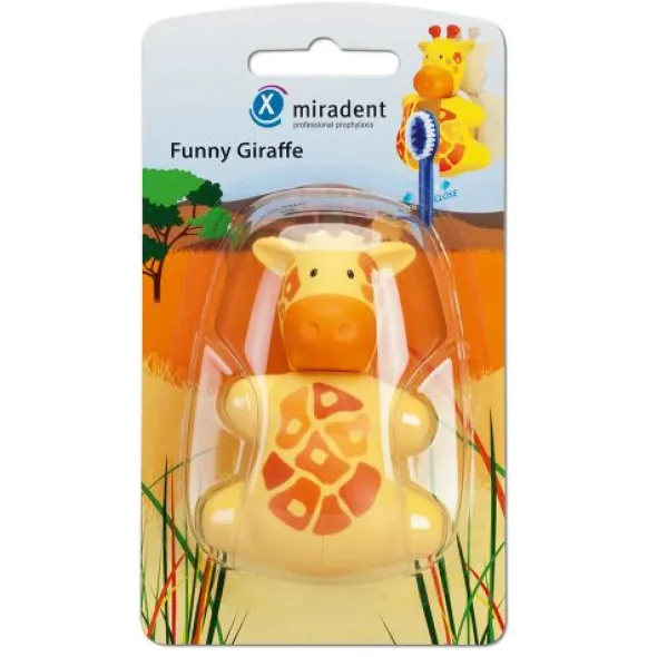MIRADENT Zahnbürstenhalter Funny Snapper Giraffe 1 St