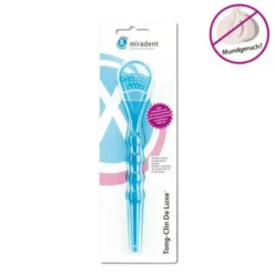 MIRADENT Zungenreiniger Tong-Clin de Luxe blau 1 St