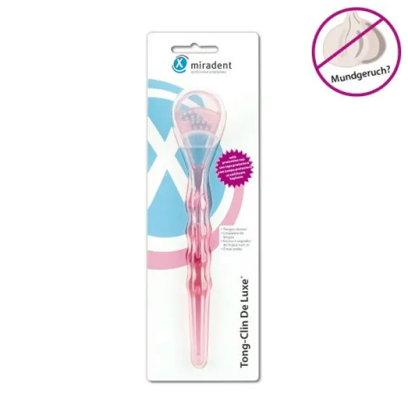 MIRADENT Zungenreiniger Tong-Clin de L.pink trans. 1 St