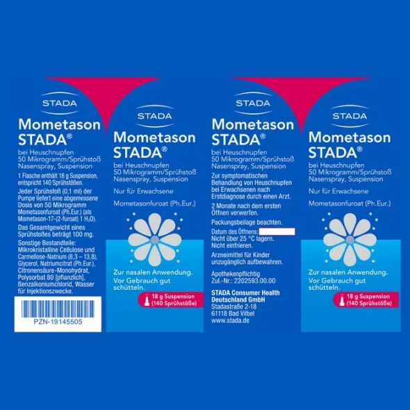 MOMETASON STADA Heuschnupfenspray 50μg/Sprühst.140 18 g