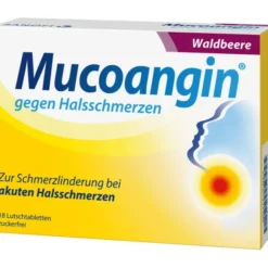 MUCOANGIN Waldbeere 20 mg Lutschtabletten 18 St