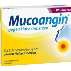 MUCOANGIN Waldbeere 20 mg Lutschtabletten 18 St