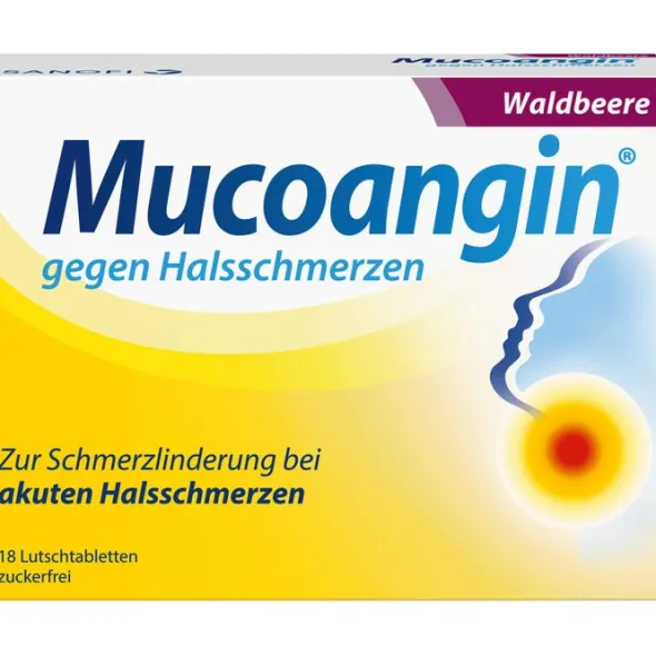 MUCOANGIN Waldbeere 20 mg Lutschtabletten 18 St