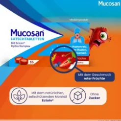 MUCOSAN Lutschtabletten rote Früchte 16 St
