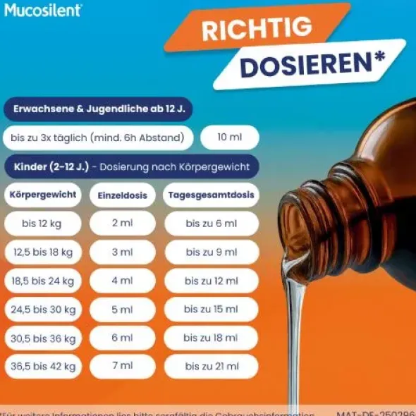 MUCOSILENT gg.Reizhust.Levodropropizin 6mg/ml Saft 100 ml