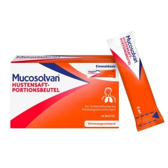 MUCOSOLVAN Hustensaft-Portionsbeutel 30 mg/5 ml 15X5 ml