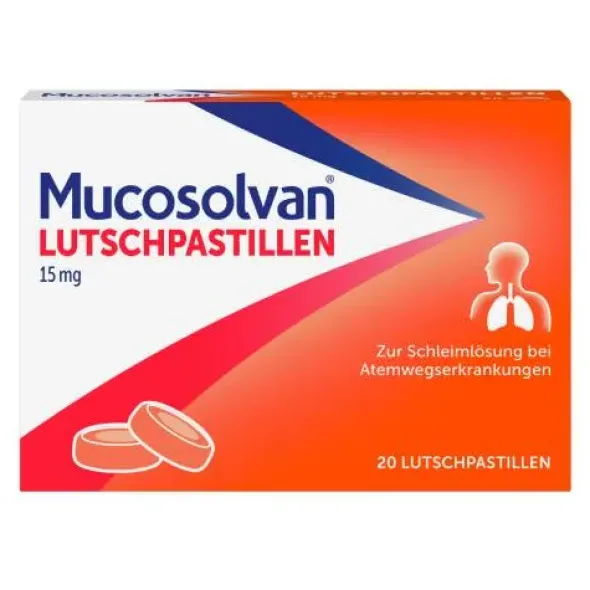 MUCOSOLVAN Lutschpastillen 15 mg 20 St