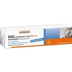 NAC-ratiopharm akut 600 mg Hustenlöser Brausetabl. 20 St