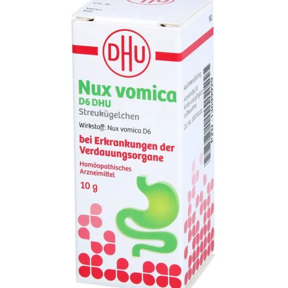 NUX VOMICA D 6 DHU Glob.bei Erkr.d.Verdauungsorg. 10 g