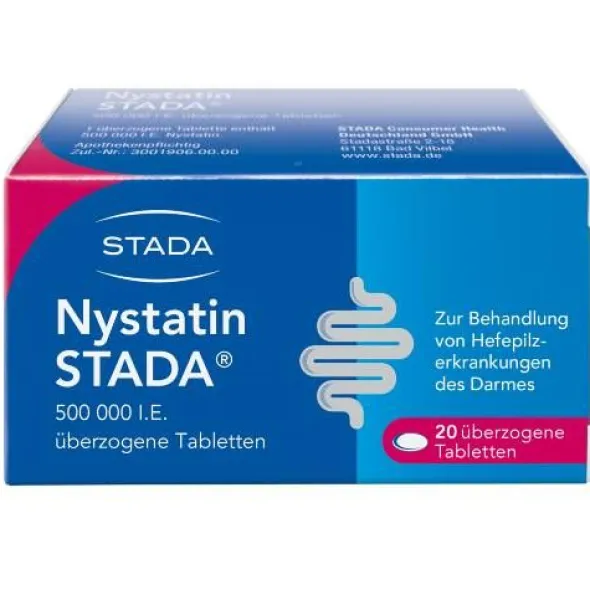 NYSTATIN STADA 500.000 I.E. überzogene Tab. 20 St