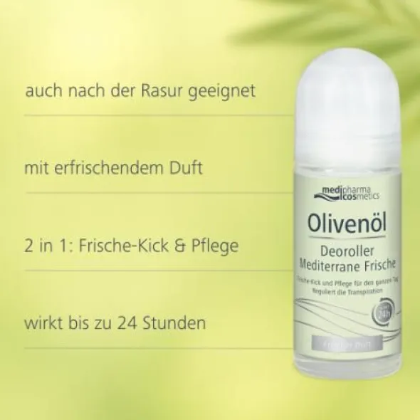 OLIVENÖL DEOROLLER mediterrane Frische 50 ml