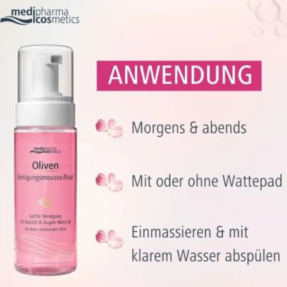 OLIVEN REINIGUNGSMOUSSE Rose 150 ml