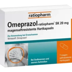 OMEPRAZOL-ratiopharm SK 20 mg magensaftr.Hartkaps. 7 St