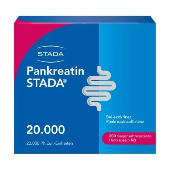 PANKREATIN STADA 20.000 magensaftres.Hartkapseln 200 St