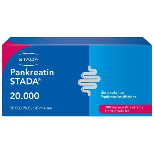 PANKREATIN STADA 20.000 magensaftres.Hartkapseln 100 St