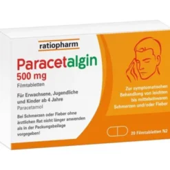PARACETALGIN 500 mg Filmtabletten 20 St
