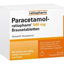 PARACETAMOL-ratiopharm 500 mg Brausetabletten 20 St