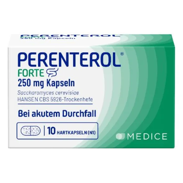PERENTEROL forte 250 mg Kapseln 10 St