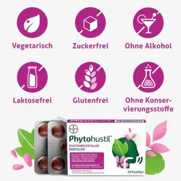 PHYTOHUSTIL Hustenreizstiller Pastillen 20 St