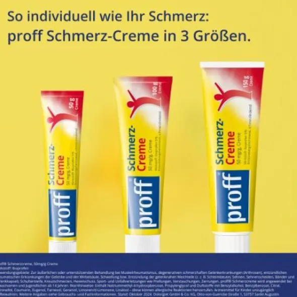 PROFF Schmerzcreme 50 mg/g 150 g
