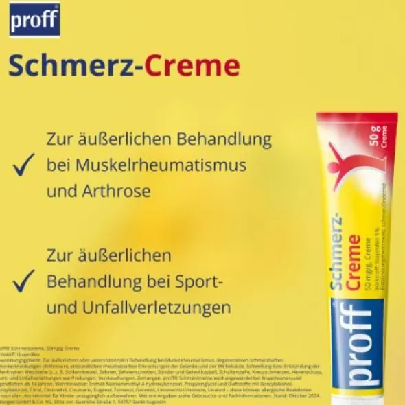 PROFF Schmerzcreme 50 mg/g 50 g