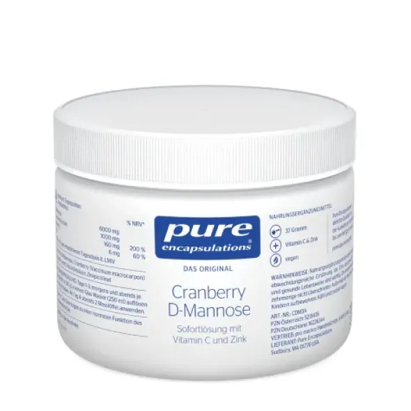 PURE ENCAPSULATIONS Cranberry D-Mannose Pulver 37 g