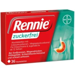 RENNIE zuckerfrei Kautabletten 36 St