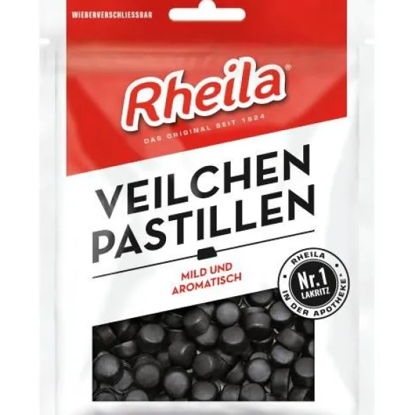 RHEILA Veilchen Pastillen mit Zucker 90 g