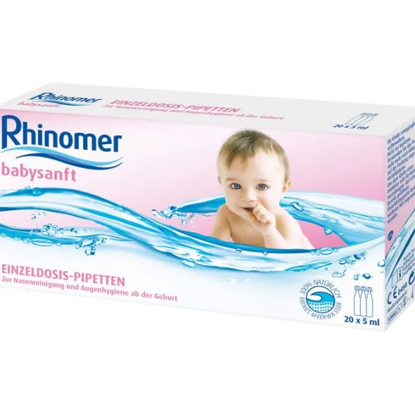 RHINOMER babysanft Meerwasser 5ml Einzeldosispip. 20X5 ml