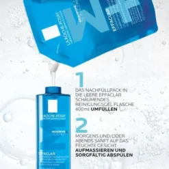 ROCHE-POSAY Effaclar schäumendes Reinig.Gel Nachf. 400 ml