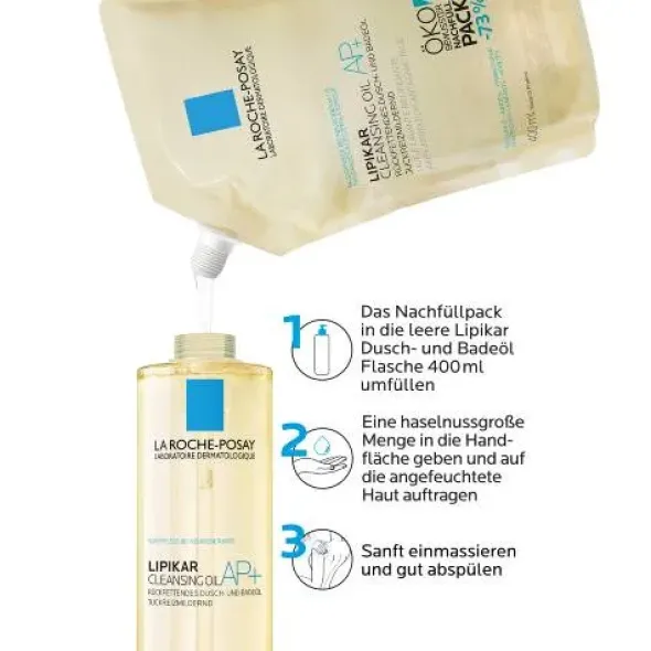 ROCHE-POSAY Lipikar Dusch- und Badeöl AP+ NF 400 ml