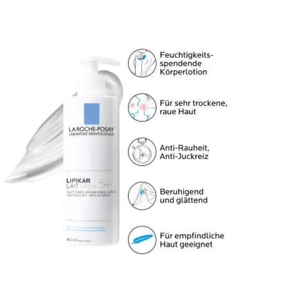 ROCHE-POSAY Lipikar Lait Urea 5+ Lotion 400 ml