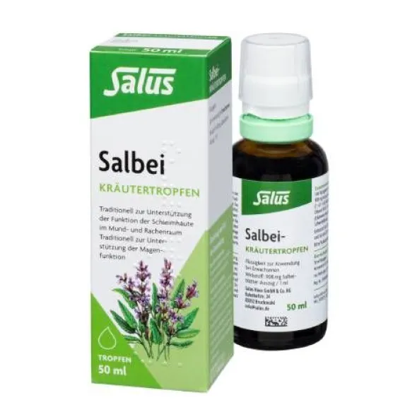 SALBEI KRÄUTERTROPFEN Salus 50 ml