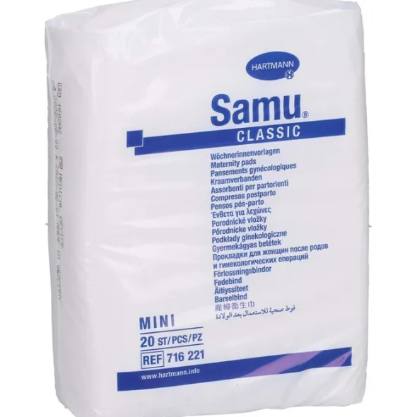 SAMU Wöchnerinnen Vorlagen Classic mini 6,5x22 cm 20 St