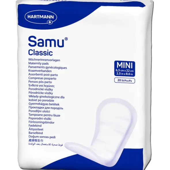 SAMU Wöchnerinnen Vorlagen Classic mini 6,5x22 cm 20 St