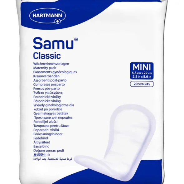 SAMU Wöchnerinnen Vorlagen Classic mini 6,5x22 cm 20 St