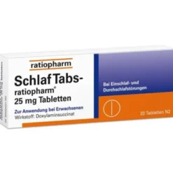 SCHLAF TABS-ratiopharm 25 mg Tabletten 20 St