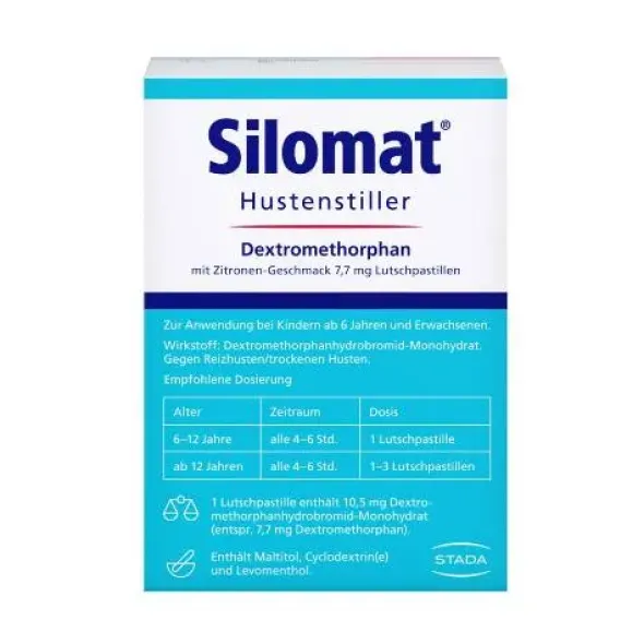 SILOMAT Hustenstiller DMP Zitron.-Geschm.7,7mg LUP 40 St