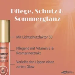 SONNE Lippenöl shiny coral LSF 50 4 ml