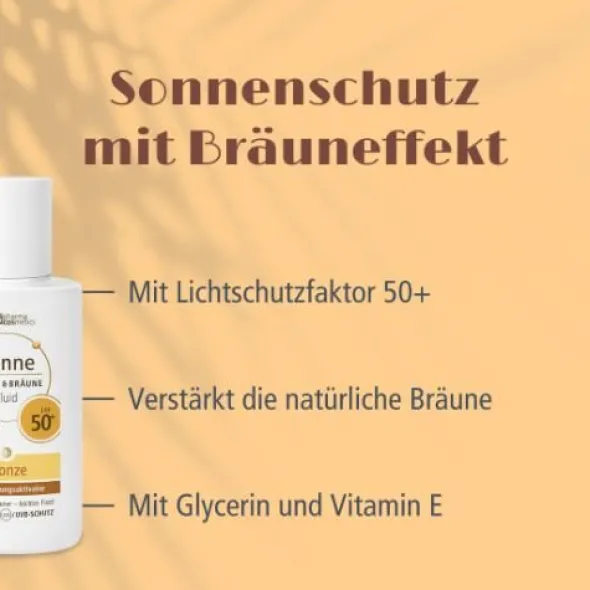 SONNE Schutz & Bräune Fluid bronze LSF 50+ 50 ml
