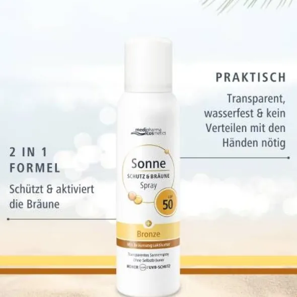 SONNE Schutz & Bräune Spray bronze LSF 50 150 ml