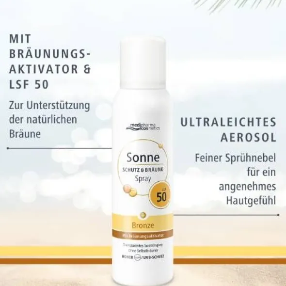 SONNE Schutz & Bräune Spray bronze LSF 50 150 ml