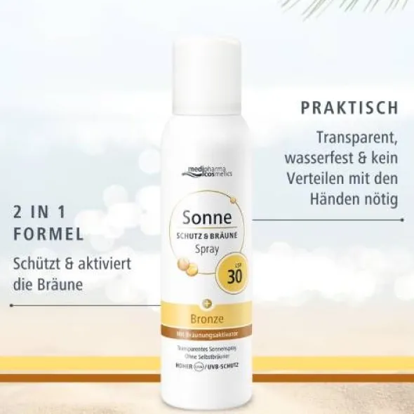 SONNE Schutz & Bräune Spray bronze LSF 30 150 ml