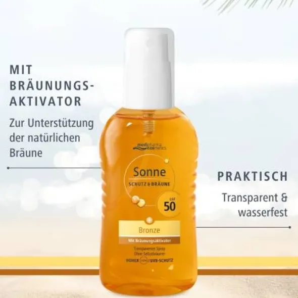 SONNE Schutz & Bräune Spray bronze LSF 50 200 ml