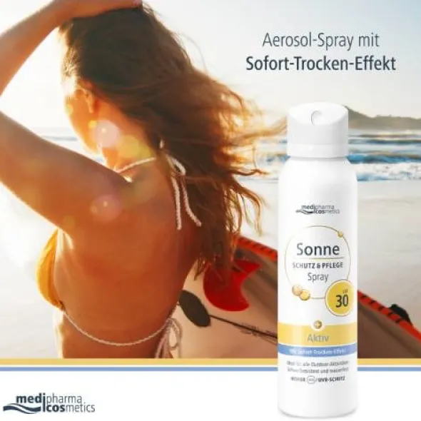SONNE Schutz & Pflege Aktiv Aerosol-Spray LSF 30 150 ml
